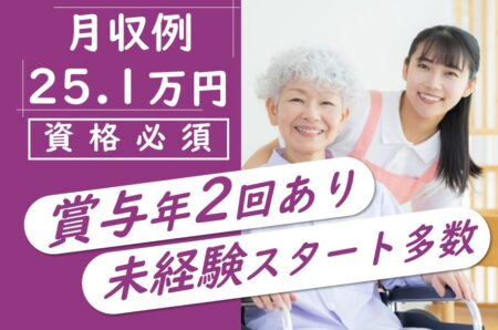 サービス付き高齢者向け住宅の介護職 